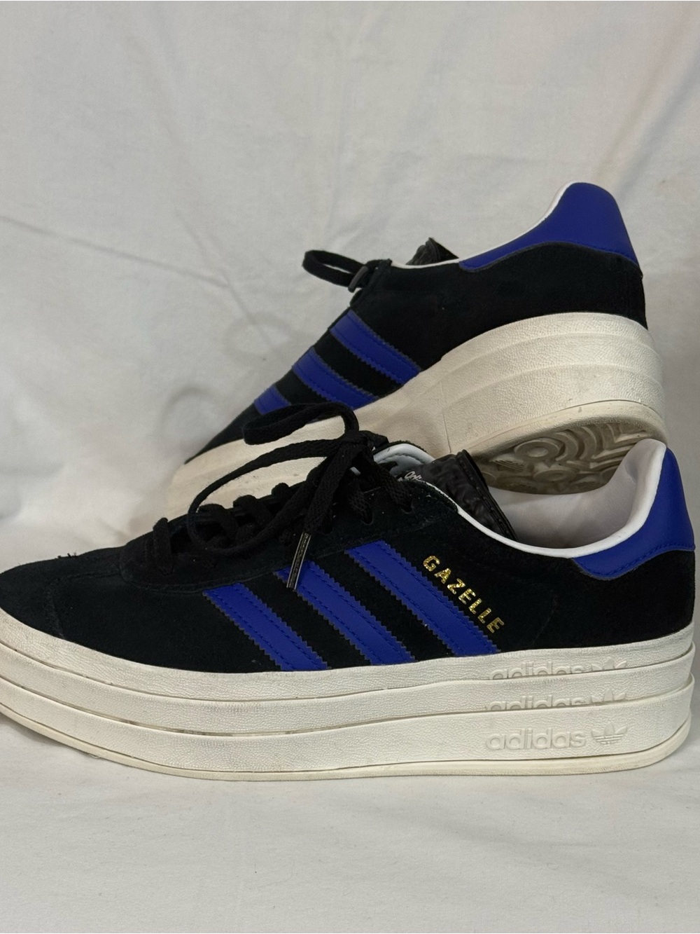 adidas Gazelle Bold Sneakers - Black & Blue